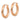 14k Rose Gold Polished Diamond-Cut Round Tube Hoops - Image 2