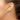 14k White Gold Diamond-Cut Round Tube Hoop Earrings - Image 3