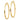 14k Gold Brushed & Polished Tube Hoop Earrings - Chic Everyday Style - Image 2