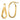 14k Polished 3mm Wavy Hoop Earrings - Image 5