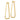 14k Gold Polished Triangle Dangle Hoop Earrings - Image 2