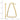 14k Gold Polished Triangle Dangle Hoop Earrings - Image 4
