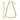 14k Gold Polished Triangle Dangle Hoop Earrings - Image 1