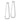 14k 1.5mm White Gold Polished Triangle Dangle Hoop Earrings - Image 2