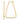 14k Gold Polished Large Triangle Dangle Hoop Earrings - Image 1