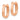 14k Rose Gold Oval Hoop Earrings for Effortless Style - Image 1