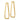 14k Gold Polished Triangle Hoop Earrings for Effortless Style - Image 2