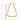 14k Gold Polished Triangle Hoop Earrings for Effortless Style - Image 4