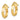 14k 3x13mm Polished Knife-Edge Tube Hoop Earrings - Image 2