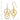 14k Gold Intertwined Circle Dangle Earrings for Effortless Style - Image 4