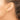 14k Gold Curved Bar Post Earrings - Sleek Minimalist Style - Image 3