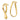 14k Polished 2mm Wavy Hoop Earrings - Image 2
