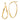 14k Gold Wavy Hoop Earrings - Effortless Everyday Style - Image 1
