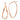 14k Rose Gold 2mm Wavy Hoop Earrings - Image 1