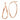 14k Rose Gold 2mm Wavy Hoop Earrings - Image 7