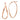 14k Rose Gold 2mm Wavy Hoop Earrings - Image 6
