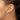 14k White Gold 3.5x27mm Polished Knife-Edge Oval Tube Hoop Earrings - Image 3