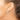 14k White Gold Polished Tube Hoop Earrings - Modern Chic Statement - Image 3
