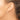 14k Rose Gold High-Polished Oval Tube Hoop Earrings - Image 3