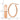 14k Rose Gold High-Polished Oval Tube Hoop Earrings - Image 4