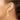 14k 5x40mm High Polished Oval Tube Hoop Earrings - Image 3