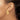 14k Gold High Polished Oval Tube Hoop Earrings - Image 3
