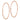 14k Rose Gold Polished Endless Tube Hoop Earrings - Image 1
