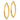 14K Gold Polished Diamond-Cut Knife-Edge Tube Hoop Earrings - Image 1