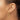 14K Gold Polished Diamond-Cut Knife-Edge Tube Hoop Earrings - Image 2