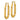 14k Gold Polished Textured Rectangle Hoop Earrings - Image 1
