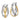 14K Two-Tone Gold Hoop Earrings for Effortless Everyday Elegance - Image 1