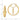 14k Gold Cross Dangle Hoop Earrings for a Chic Statement - Image 3