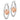 14k Two-Tone Rose & White Gold Heart Dangle Hoop Earrings - Image 1