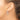 14k Two-Tone Rose & White Gold Heart Dangle Hoop Earrings - Image 2