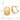 14K Gold Textured Omega Back Earrings - Image 3