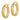 14k Gold Diamond-Cut In/Out Hoop Earrings for Effortless Style - Image 1