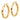 14k Diamond-cut Hoop Earrings - Image 1