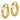 14k Gold Diamond-Cut Round Tube Hoop Earrings - Image 1