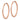 14k Rose Gold Diamond-Cut Endless Hoop Earrings - 30mm - Image 1