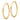 14K Gold Polished Knife-Edge Tube Hoop Earrings - Image 1