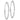 14K White Gold Polished Knife-Edge Tube Hoop Earrings - Image 1