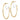 14K Two-Tone Polished Hoop Earrings - Bold 45mm Style Statement - Image 1