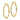 14K Gold Textured Twist Hexagon Hoop Earrings - Image 1