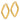 14K 3x30mm Square Shape Hoop Earrings - Image 1