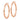 14k Rose Gold 3x38mm Diamond-cut Tube Hoop Earrings - Image 2