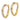 14K Two-Tone Polished Hoop Earrings - Sleek Tube Design - Image 2