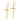 14K Gold Cross Dangle Earrings for Effortless Style - Image 2