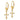 14k Gold Cross Leverback Earrings for Effortless Everyday Style - Image 2