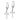 14k White Gold Polished Cross Leverback Earrings - Image 2