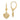 14k Gold Diamond-Cut Filigree Puffed Heart Earrings - Image 1
